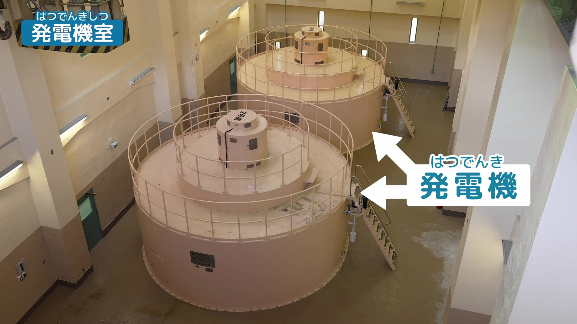発電機室内の写真