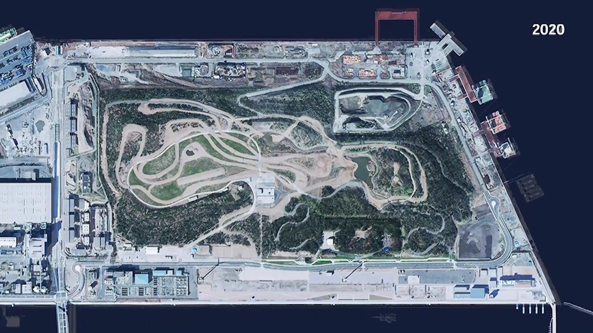 2020年の海の森公園全体の写真